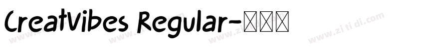 CreatVibes Regular字体转换